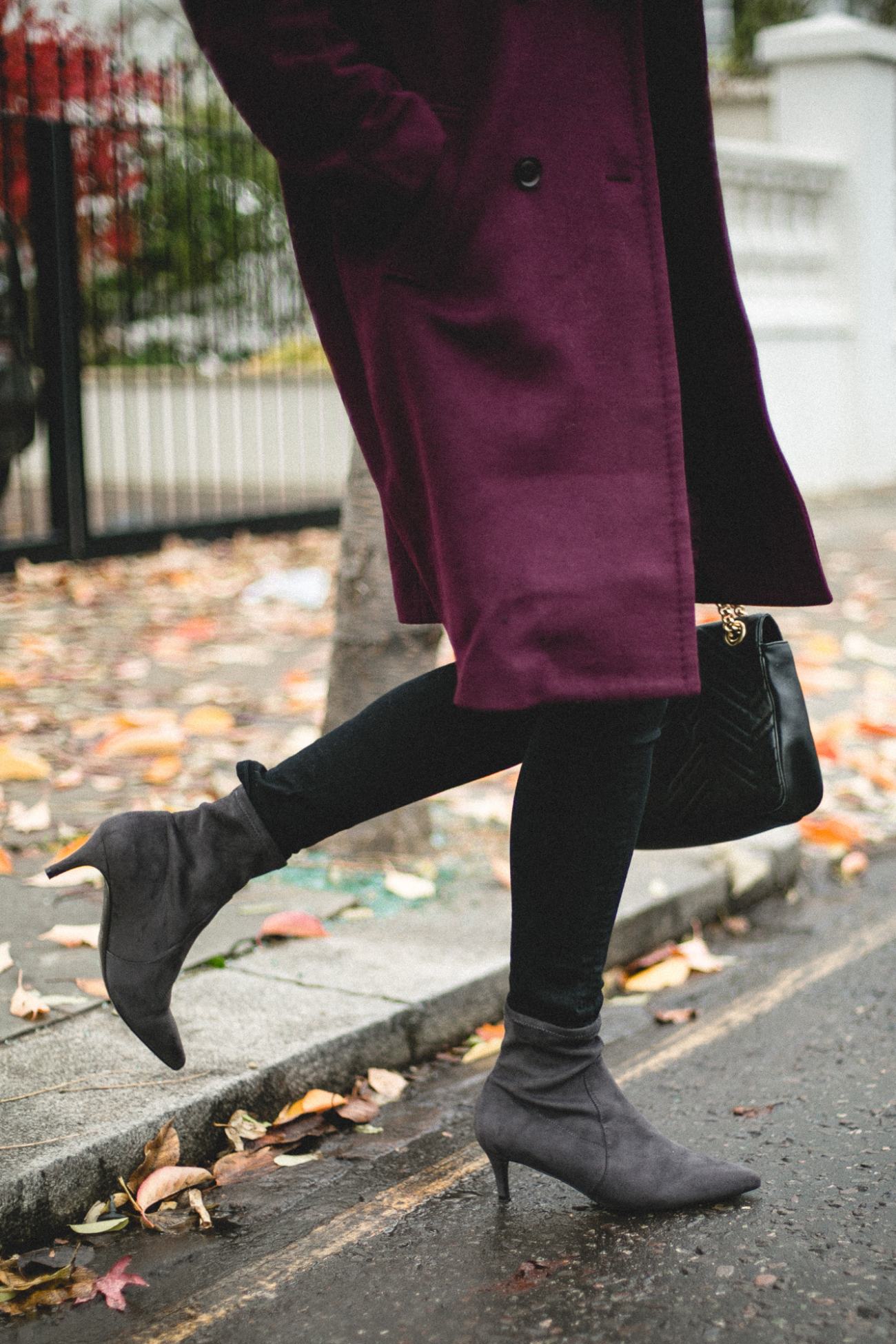 Dune burgundy 2024 ankle boots